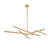 10-Light Gold Rod Match Stick Chandelier-29552790
