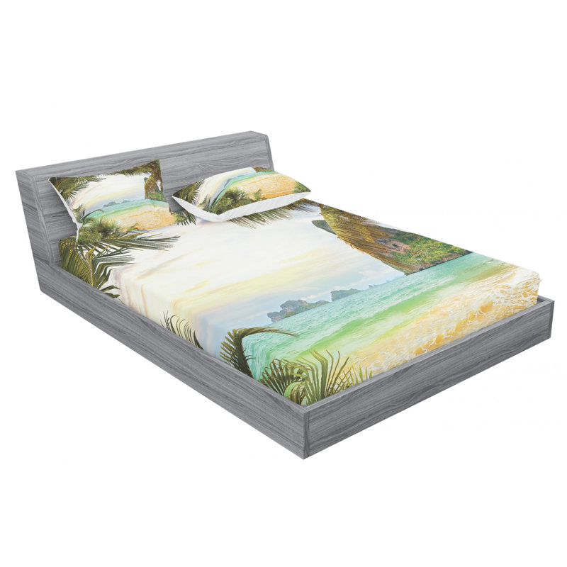 Microfiber Sheet Set, Queen Sheet Set + Fitted Sheet + 2 Pillowcases