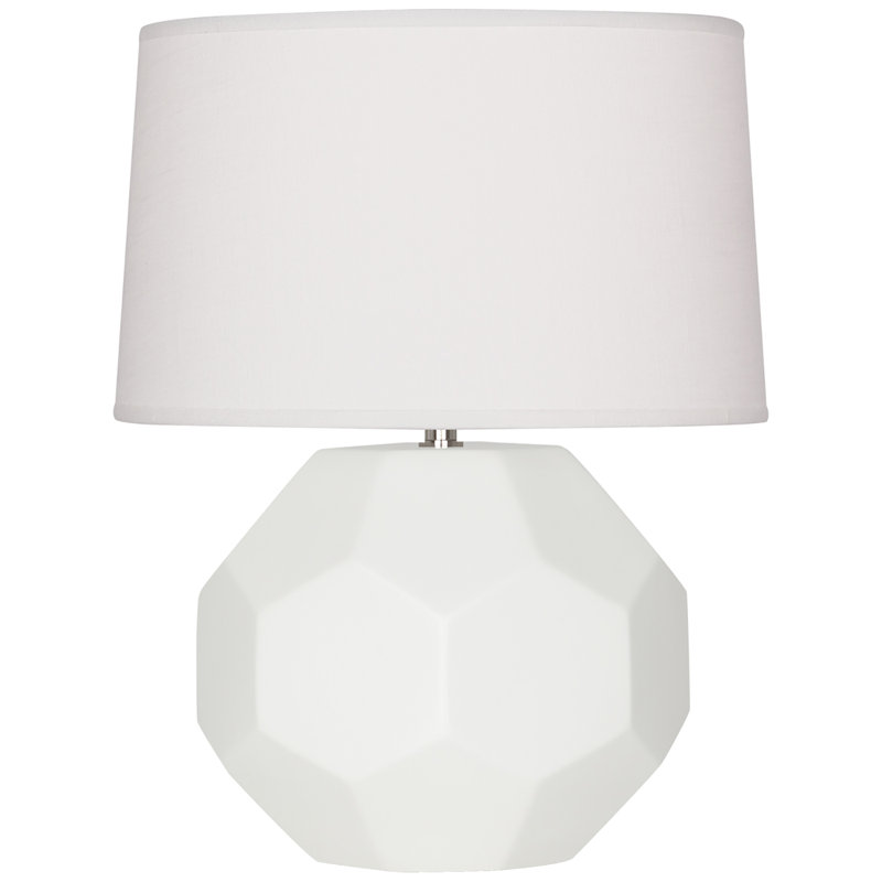 Small Franklin Accent Lamp, Matte Lily, 23.5" H x 19.5" W x 19.5" D