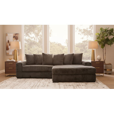 Luxe 108" Corduroy Sectional