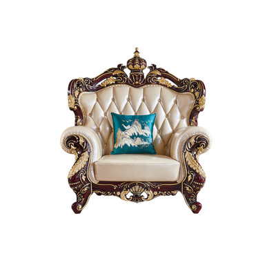 European Style Villa Luxury Chair Upholstered Armchair