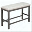 Ensemble de 6 tables de salle à manger à hauteur de comptoir avec 4 chaises et un banc pour la salle à manger-424268224-424268227-424268231-424268236
