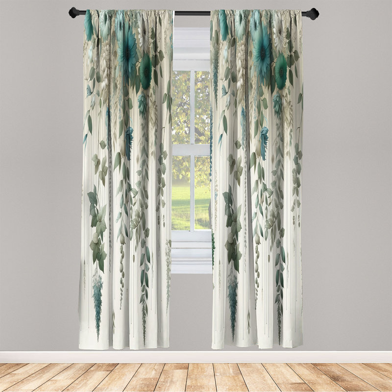 Semi Sheer Curtain Pair, 56" W x 84" L