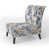 Motif victorien rococo bleu de cobalt sélectionné