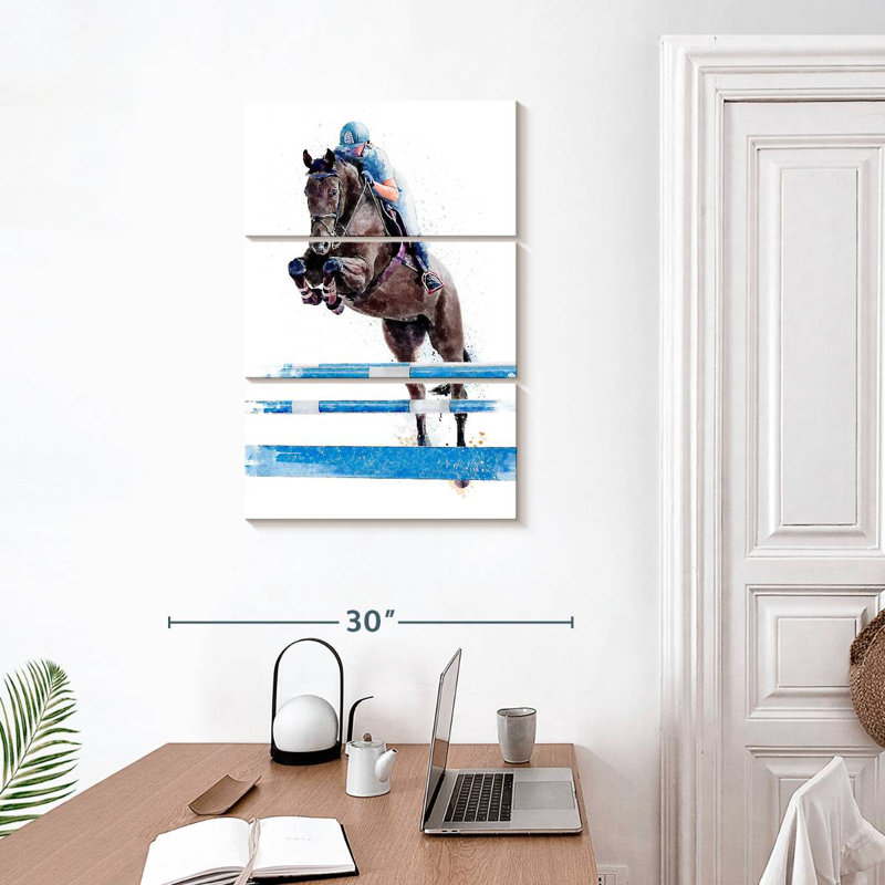 Siréci sur un cheval, H 32 po x l 20 po