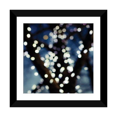 « bokeh blue i », impression sur toile