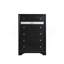 Commode verticale avec panneau décoratif et boutons ronds-1283598419