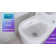 Smart Bidet Toilet with Low Noise Flushing System,Blackout Flush,Built-in Tank, Auto Open/Close Lid,Auto Flush,Foot Sensor Operation