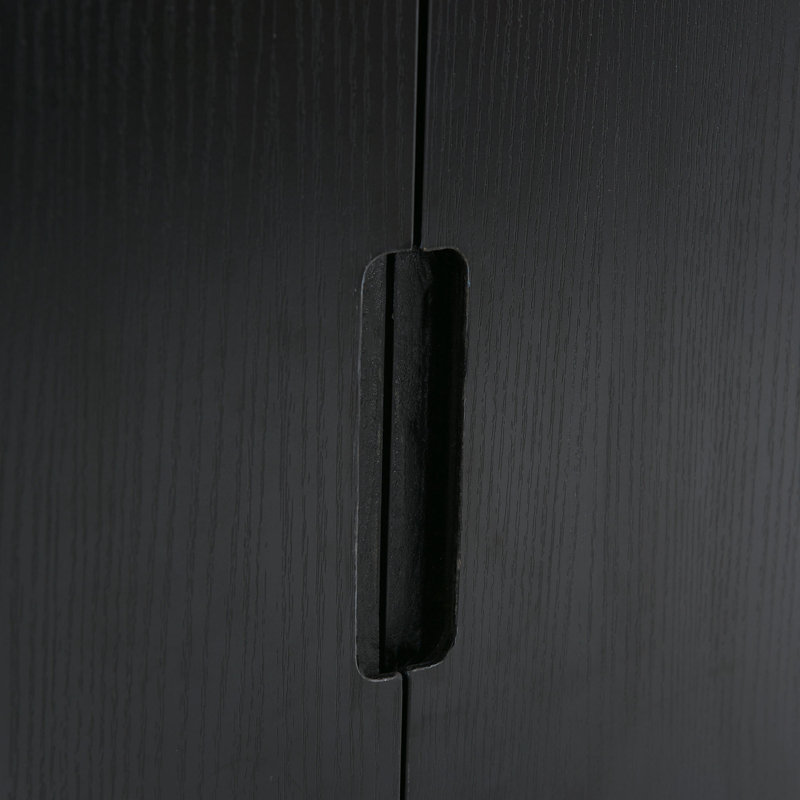 Armoire de salle de bain autoportante Richetts, Noir