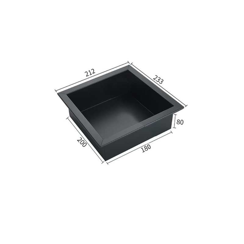 304 Black Stainless Steel Recessed Shower Trolley
