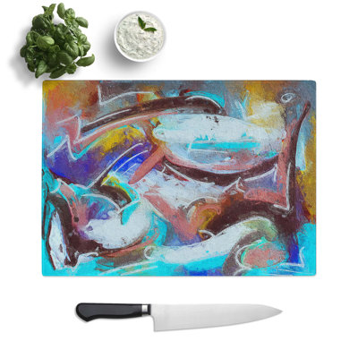 Tempered Glass Art Painting Vol.218 Chopping Board