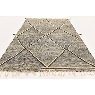 Tapis noir et blanc Julian