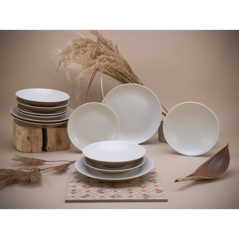 SAND DUNES Piece Stoneware Dinnerware Set - Service for 4