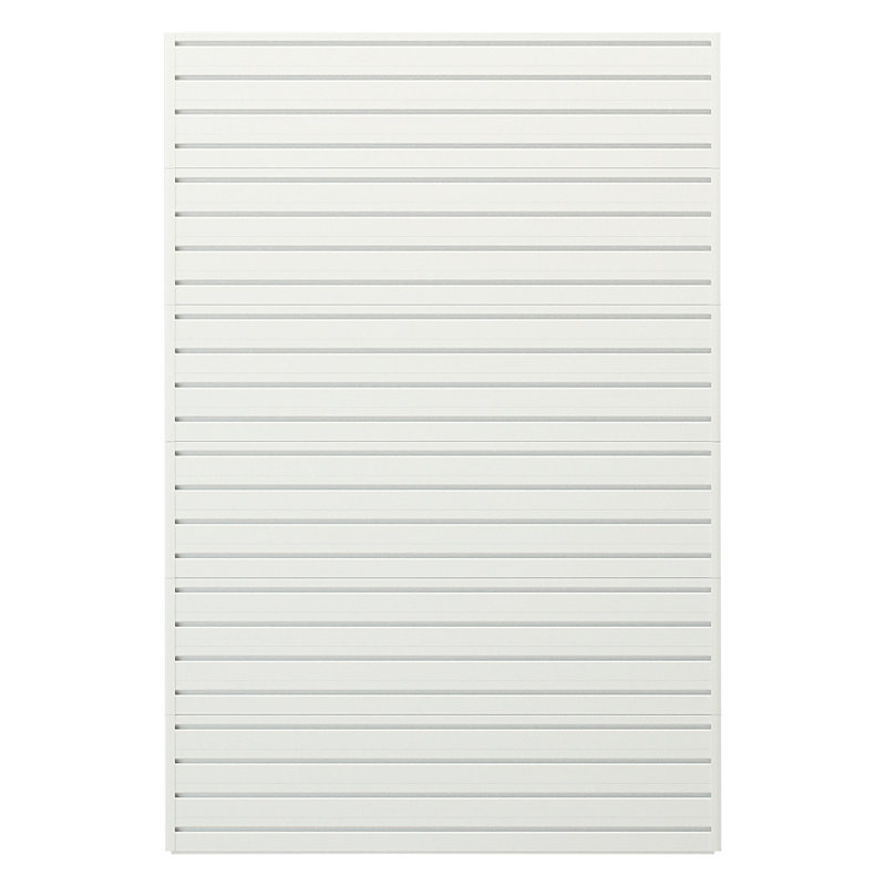 Starter 72"H x 48"W Slatwall, White