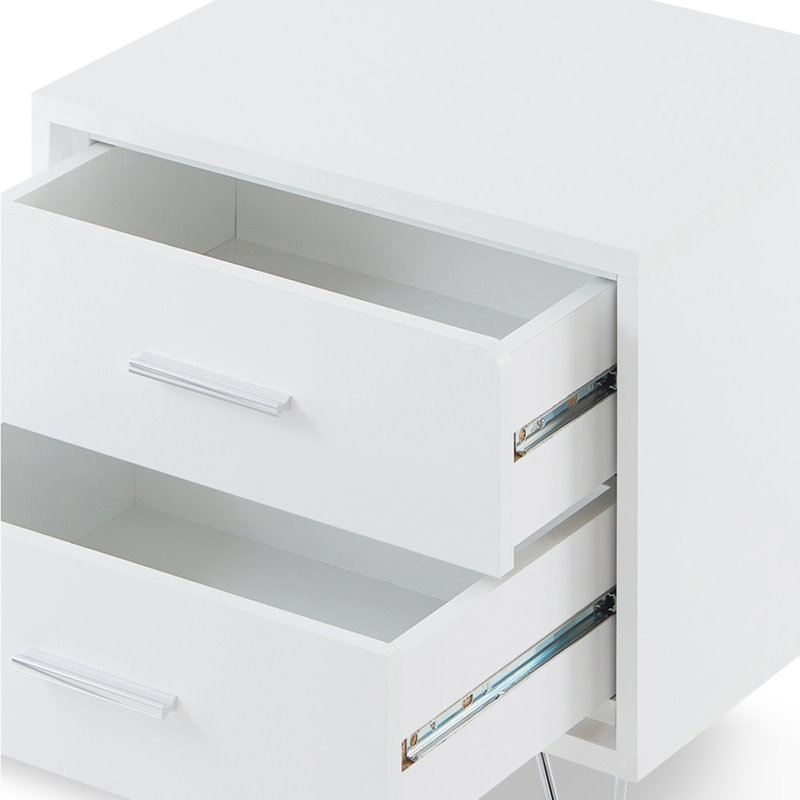 Table d'appoint Deoss, Blanc