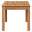 Table en bois de teck massif vidaXL brun 37,40 x 17,72 x 15,75