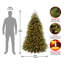 The Holiday Aisle® 9ft. Dunhill Fir Tree with Clear Lights-795988252-795988241