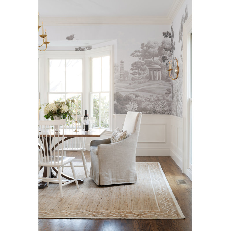 Erin Gates by Momeni Orchard Ripple Natural Hand Woven Wool and Jute Area Rug, Rectangle 8' x 10'