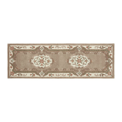 Comfort Oriental Wool Hand Woven Beige