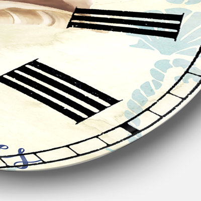 Sea Shells-B - Oversized Nautical & Coastal Wall Clock