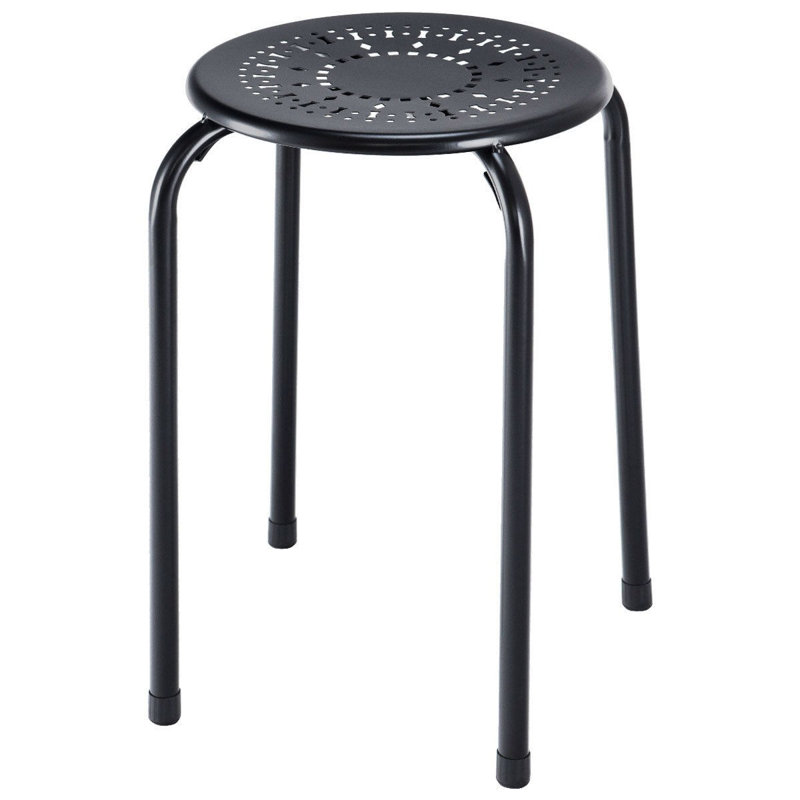 Tabouret court 17,5 po Irey, Noir