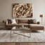 «Geometric Abstraction», art mural sur toile beige-1261034147