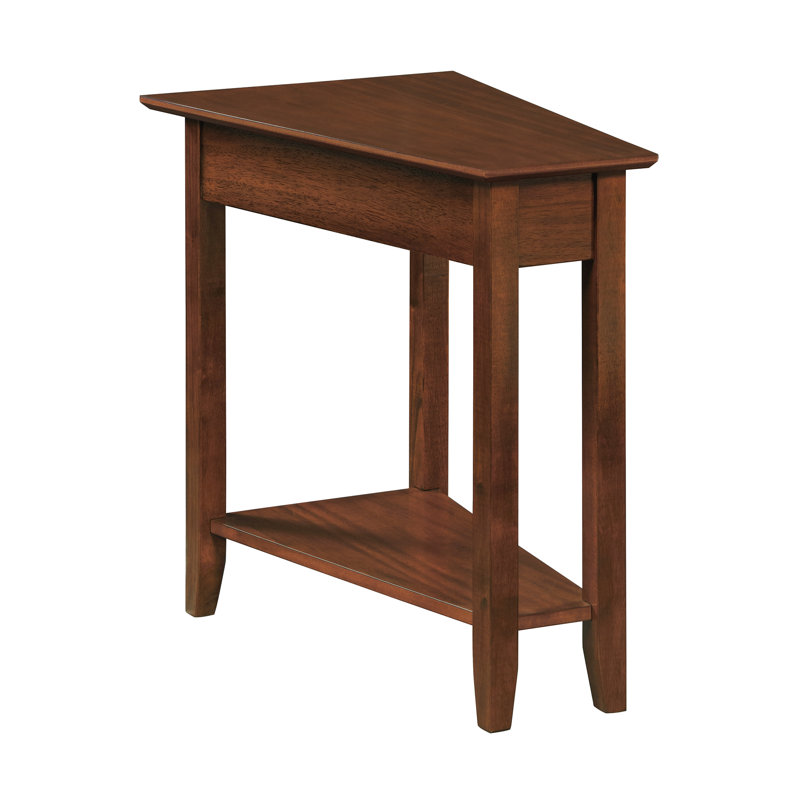 Carbin 24" Tall End Table with Shelf, Espresso