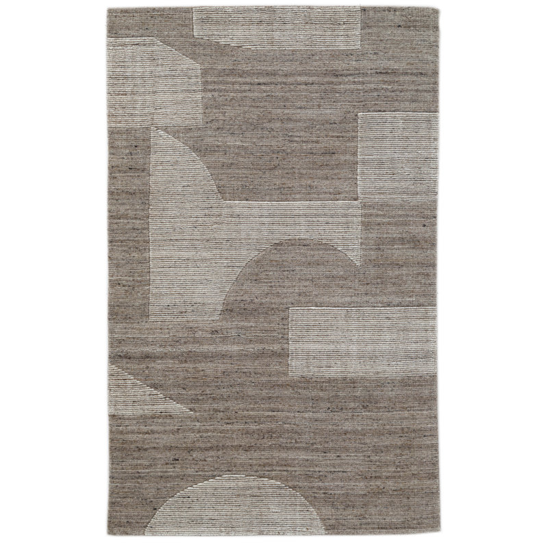 Tapis en laine touffeté à la main Sela, Rectangle 8 pi 9 po x 11 pi 9 po