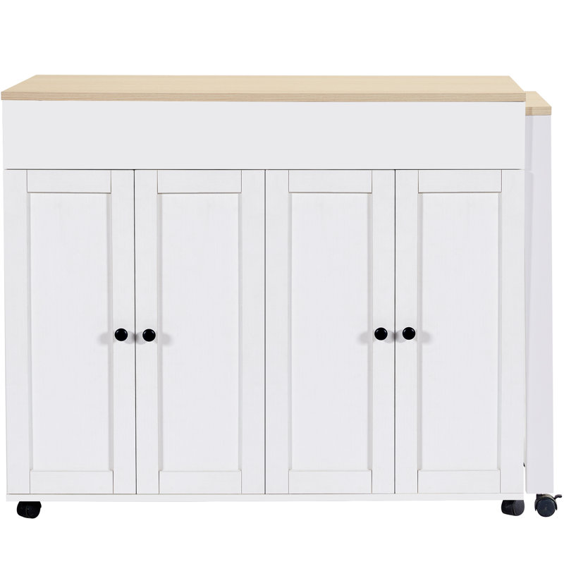 118cm Bar Cabinet, White