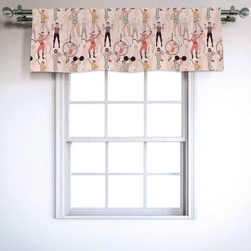 Sateen Ruffled Window Valance