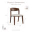 Chaises d'appoint en bois massif Rozella