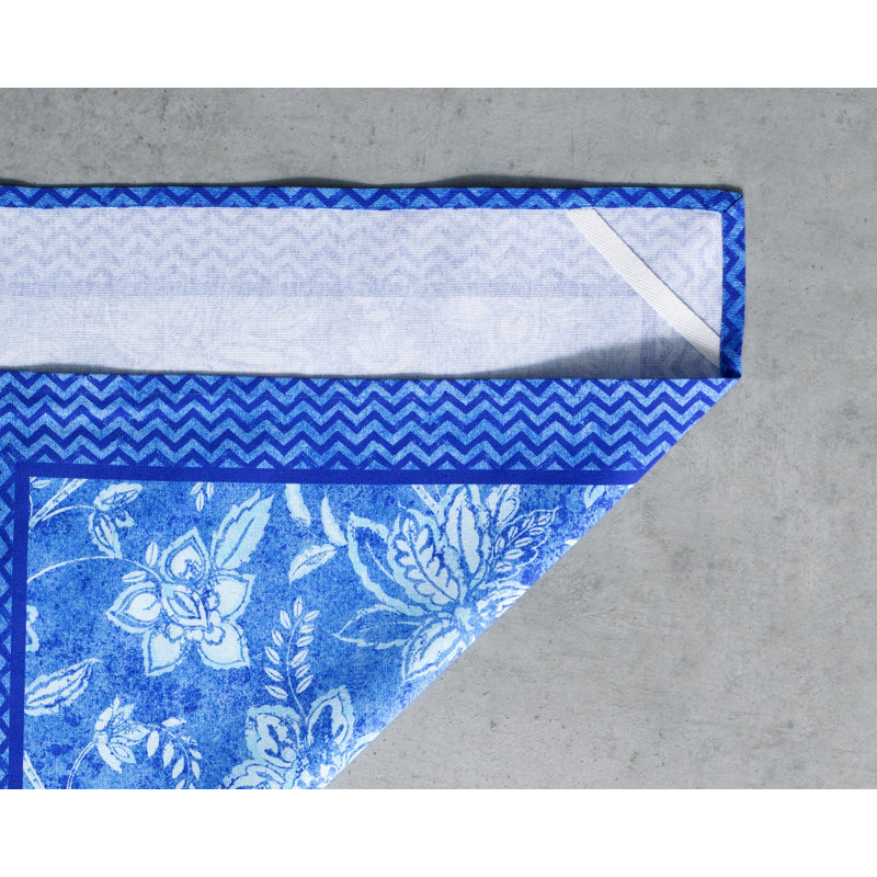Maison d'Hermine Indigo Love Lot de 3 torchons de cuisine 100 % coton - 51 x 70 cm