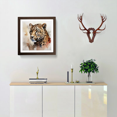 Leopard Watercolour No.2 - Framed Print