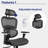 Nouhaus Ergo3D Ergonomic Office Chair with Lumbar Support, High-Back Mesh Desk Chair with 4D Adjustable Armrest-55645793