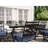 Elmfield 10 - Person Metal Patio Dining Set with Rectangular Table , Cushions Included-1922098615