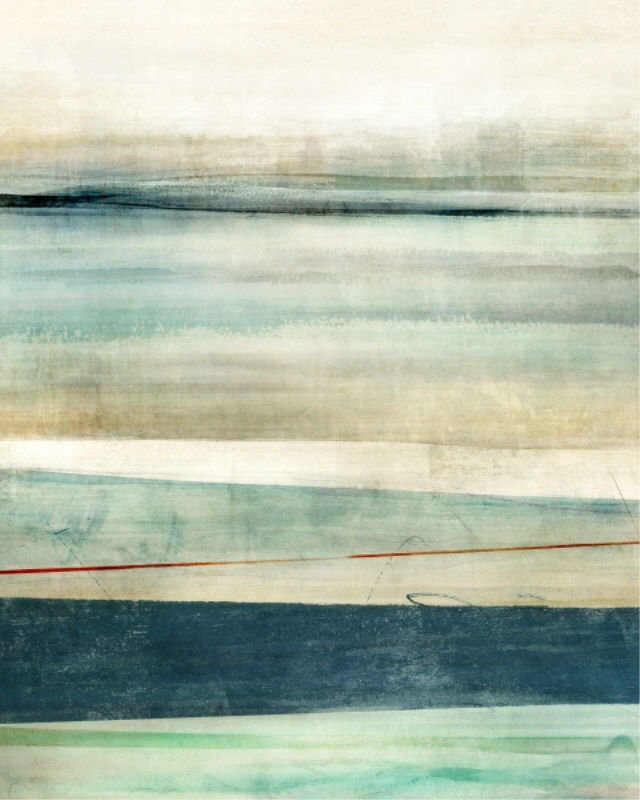 West Coast Story par Guseul Park - Peinture, H 30 po x l 24 po x P 1,5 po, Couche de verre