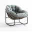 Fauteuil Papasan berçant surdimensionné pour patio-1856238040