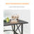 Outdoor Dining Table for 8, Aluminum Patio Dining Table with 2.2" Umbrella Hole, Extra-Large 8 Person Rectangular Outdoor Patio Table for Deck, Garden, Porch, Poolside