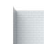 Mistelle X P 36 po P x 86 po Ensemble de 3 panneaux de douche muraux blancs H Subway-Tile