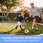 Filet de soccer rebondissant de soccer de 6 pi x 4 pi, cadre en acier à angle réglable avec filet en PE, installation facile pour la pratique dans la cour