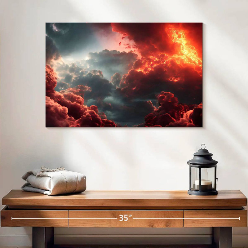 Final Battle Between Hell And Heaven VII, 16" H x 24" W