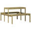 Coshocton Rectangular Outdoor Picnic Table , 110cm cm W 134cm cm D-115846138