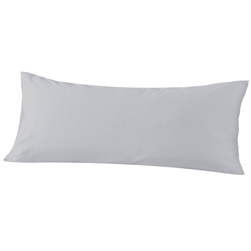 Housse de coussin en coton de qualité égyptienne, taie d'oreiller en satin de coton à densité de tissage 500 fils avec fermeture à enveloppe, 20 x 54 pouces - NTBAY