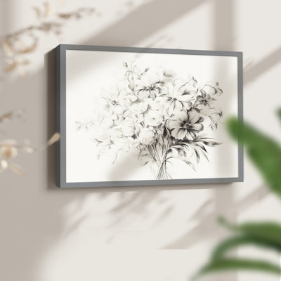 Vintage Sketch Work-XLV -Framed Print - Restickable