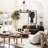 6-Light Wooden Circle Wagon Wheel Chandelier