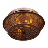 Rustic Lodge 2 - Light Semi Flush Mount