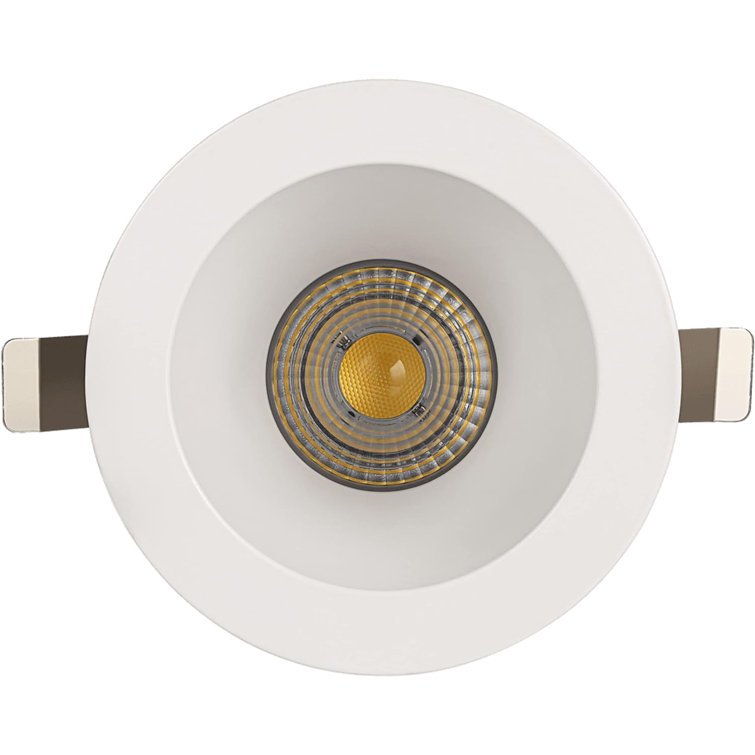 4"Round Deep White Smooth 15W ‎1100 Lumen Warm White 3K Recessed Light