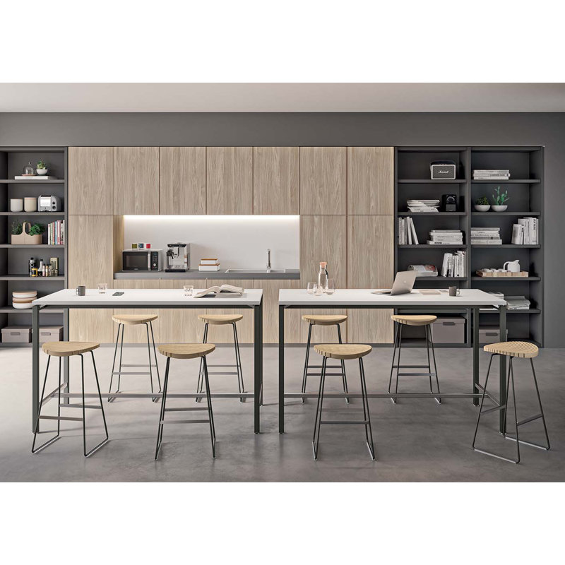 Clark Counter Stool 650H, Shadow Grey/White