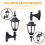 Dubik Satin Black Outdoor Wall Lantern