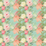 Regence Redux Floral Grass Cloth Metallic Wallpaper Roll